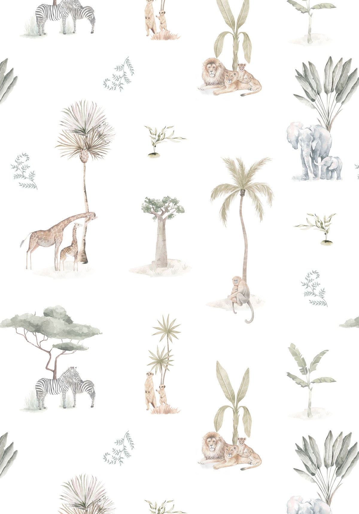 Papel Mural Mom Zoo