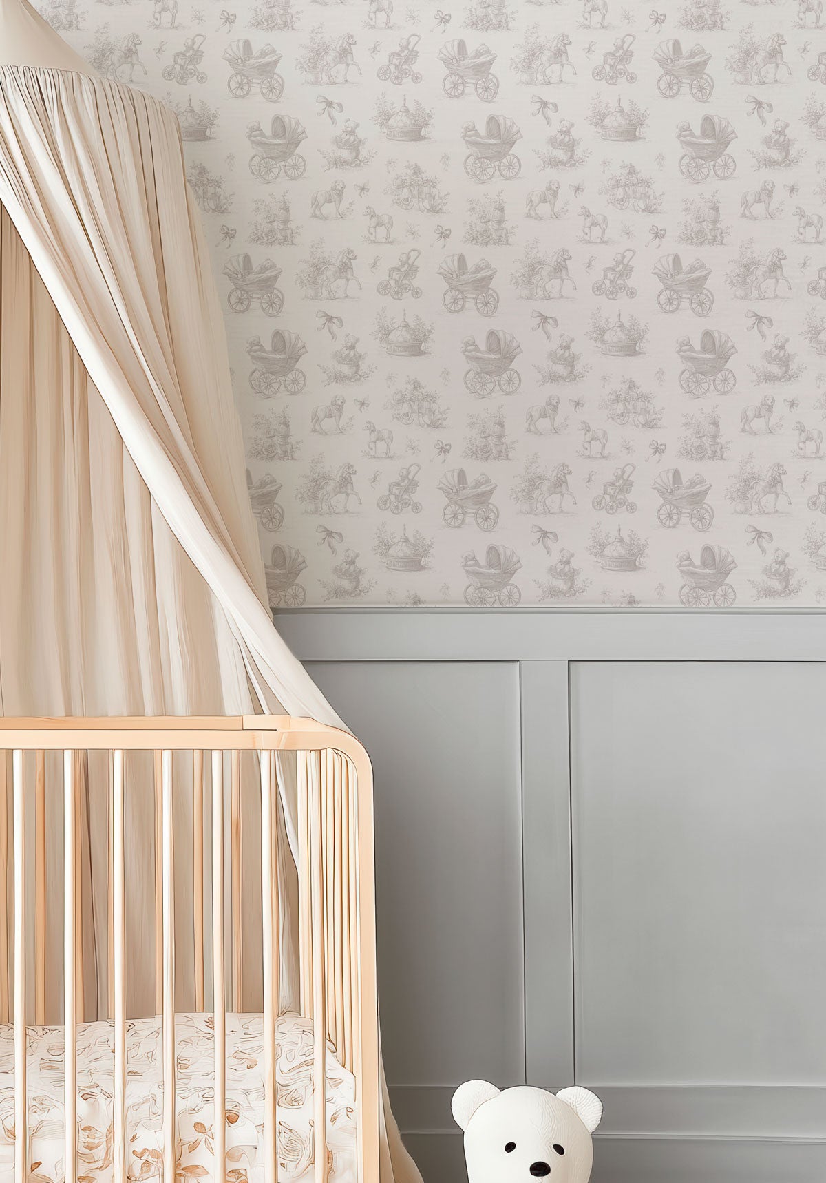 Papel mural de ositos para las piezas de niños. Lamber Deco diseños únicos y exclusivos! 