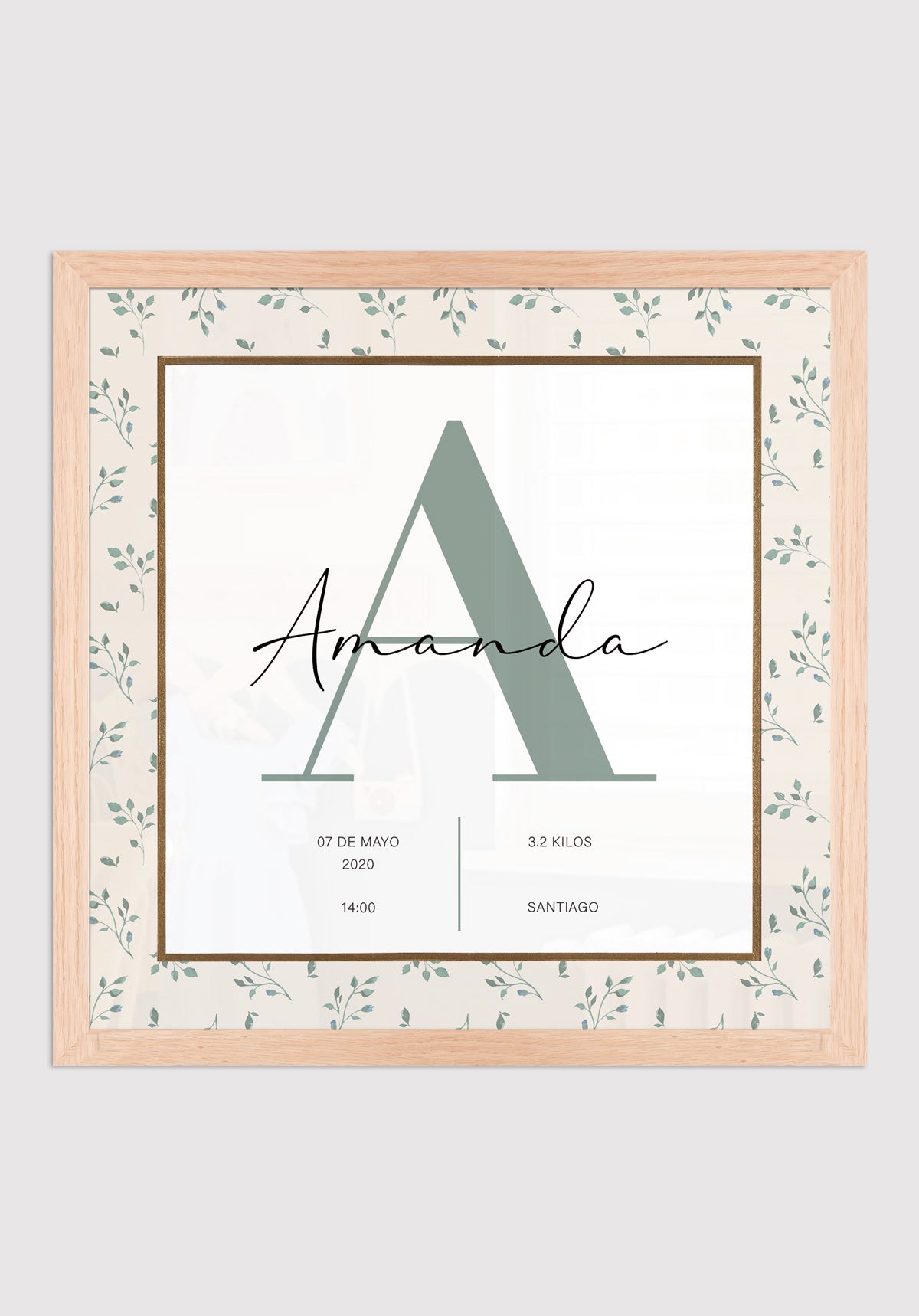 Cuadro Natalicio Personalizado 1