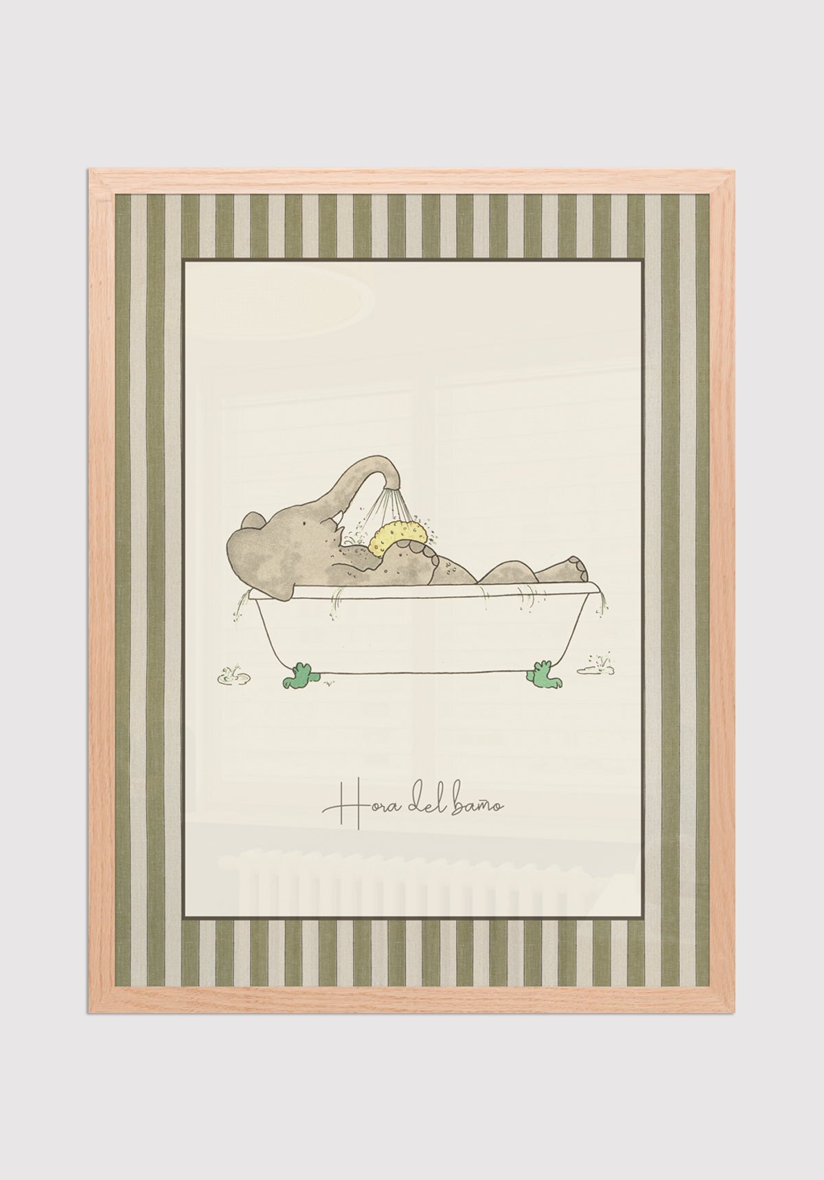 Cuadro Babar Hora del Baño