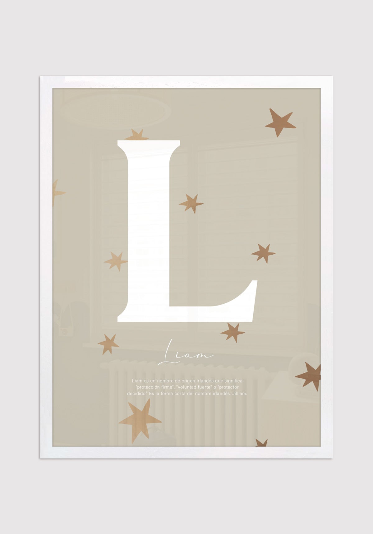 Cuadro Nombre Personalizado Estrellas