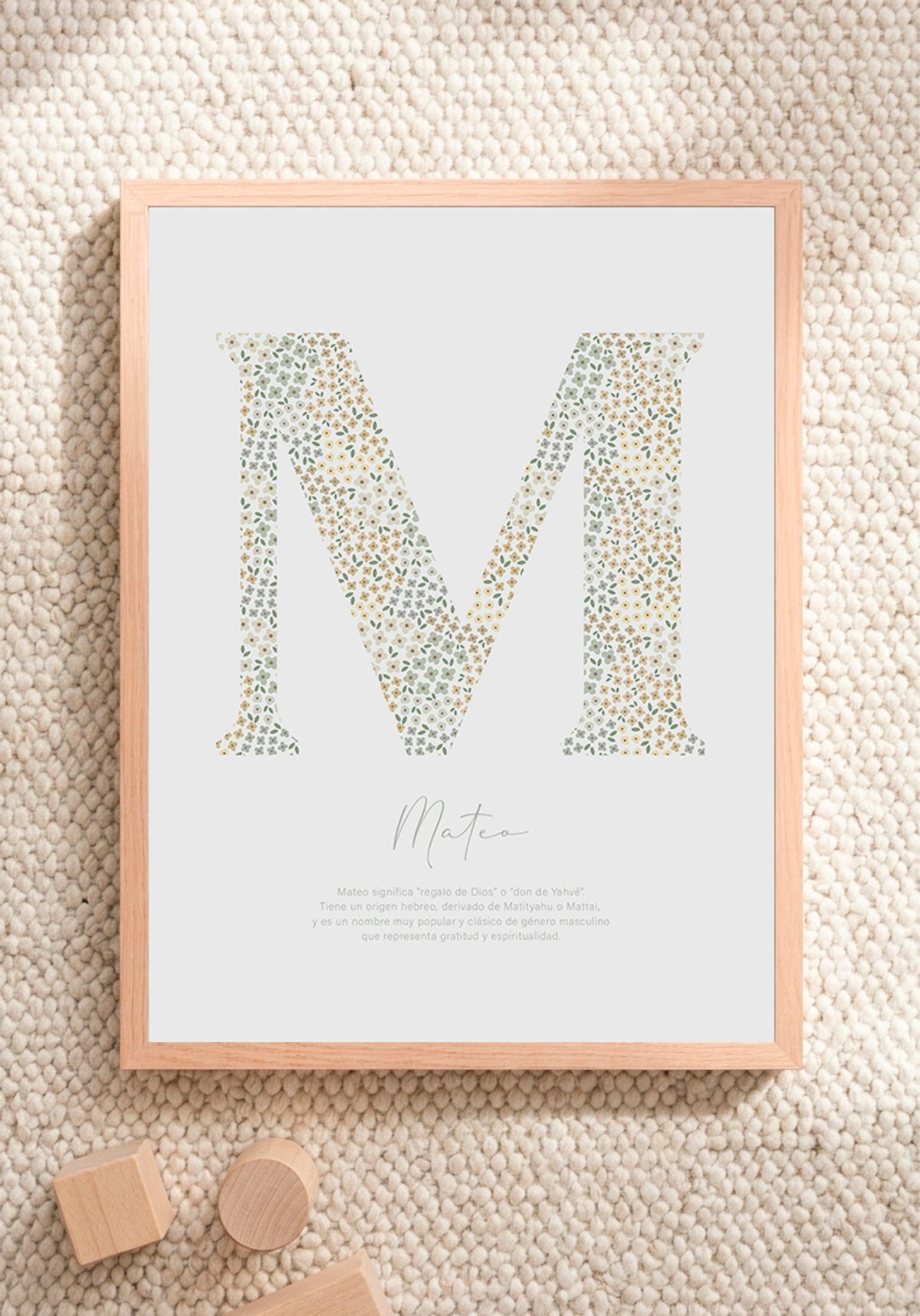 Cuadro Nombre Personalizado Botánico