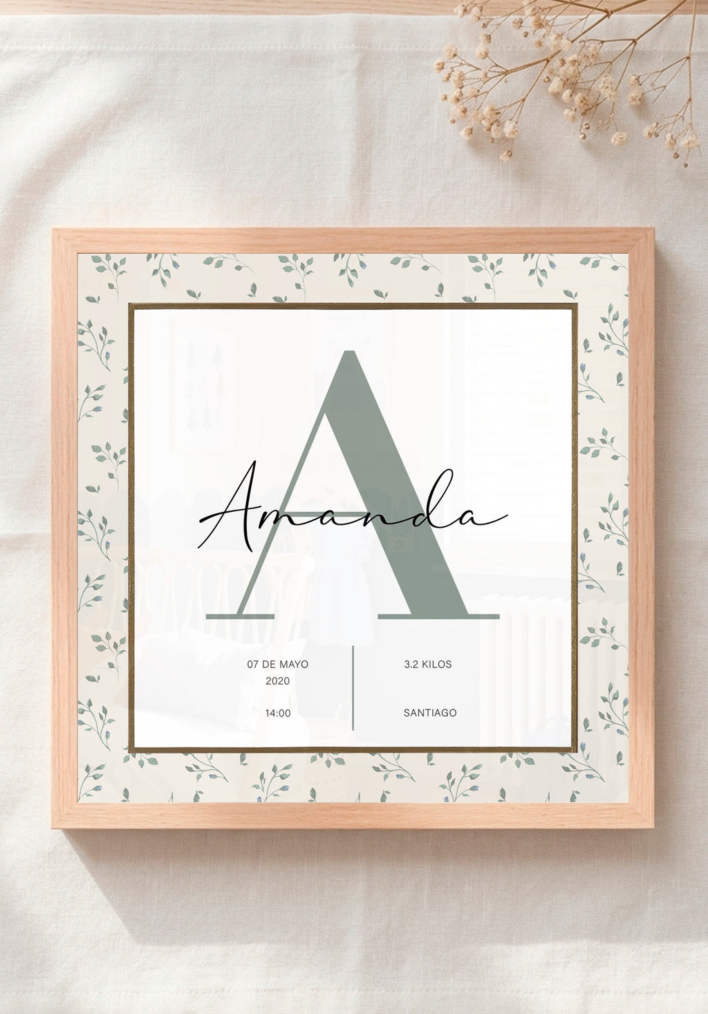 Cuadro Natalicio Personalizado 1