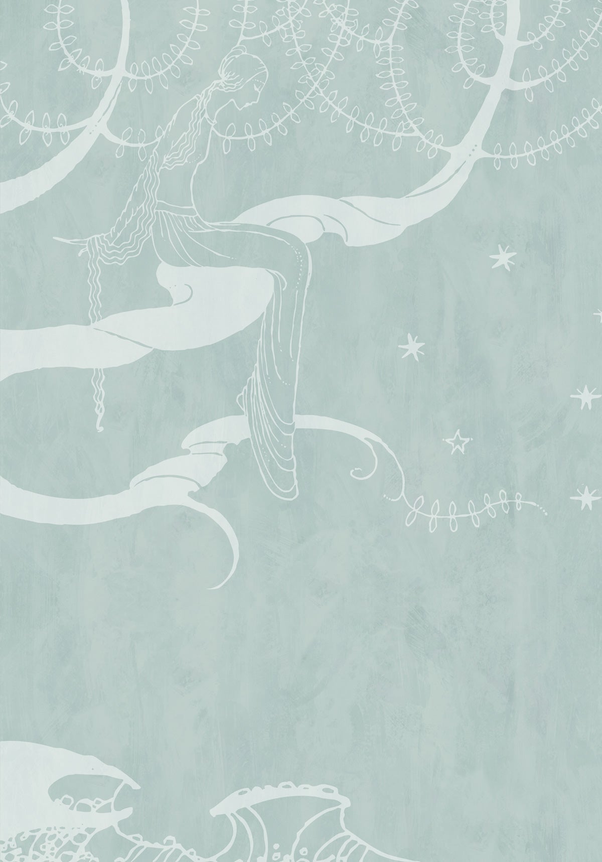 Papel Mural Fairy Tales Blue